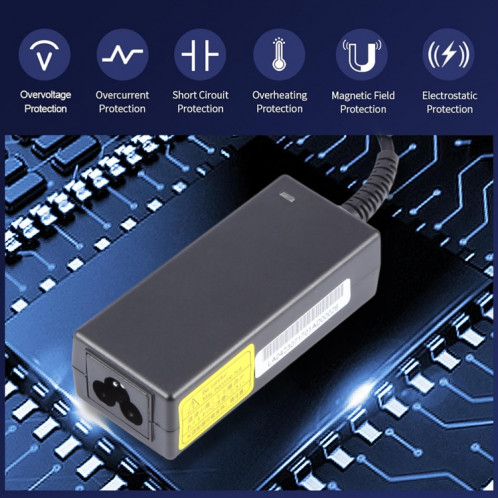 Adaptateur secteur pour ordinateur portable 45 W 19,5 V 2,31 A pour HP 4,5 x 3,0 mm, prise : prise britannique SH01031546-08
